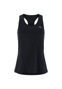 KARI TRAA - Damski tank top Kari Traa Nora 2.0. Typ kołnierza: dekolt w karo. Kolor: czarny. Długość rękawa: bez rękawów. Sport: fitness #1