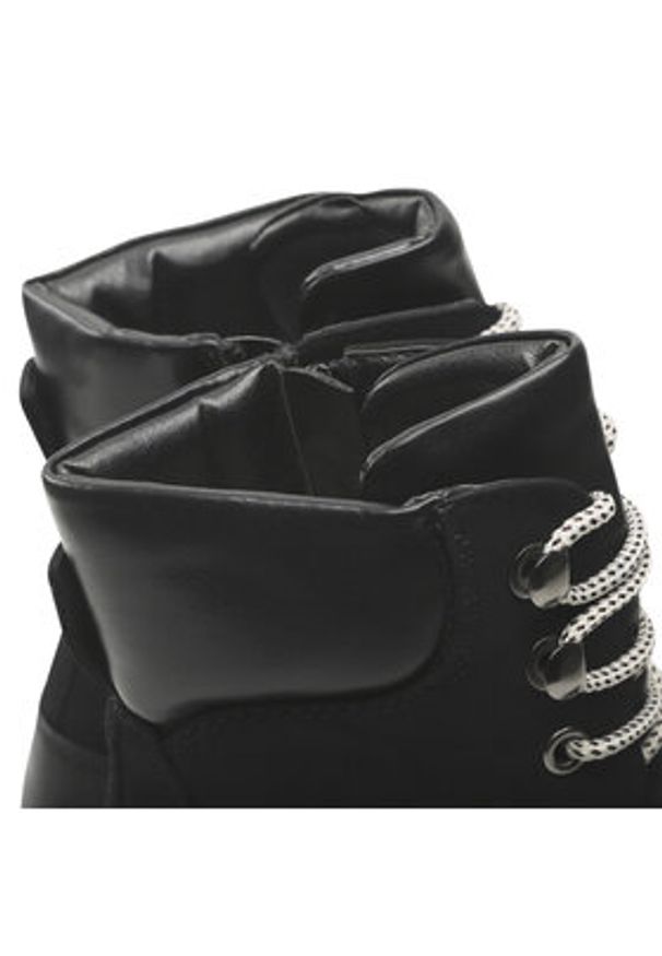 Jenny Fairy Trapery WS5671-01 Czarny. Kolor: czarny. Materiał: skóra