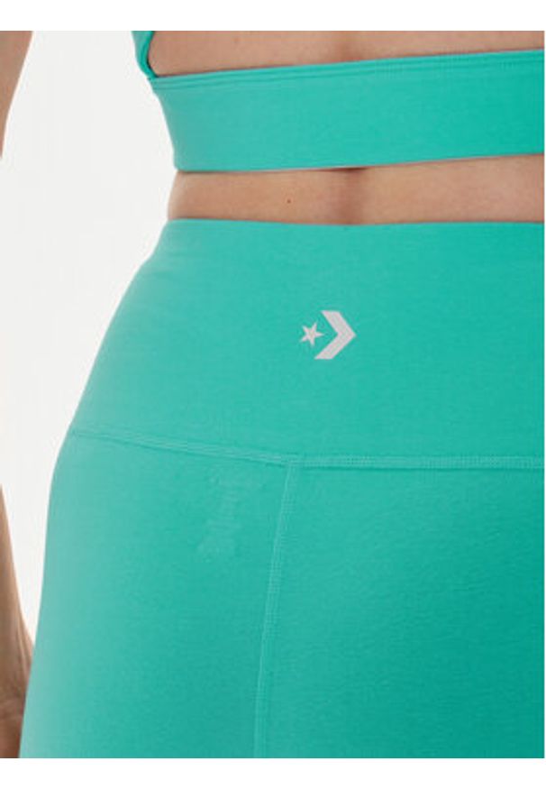 Converse Szorty sportowe W Wordmark Bike Short 10024539-A12 Niebieski Skinny Fit. Kolor: niebieski. Materiał: bawełna
