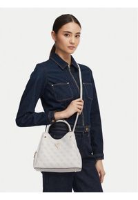 Guess Torebka Meridian II HWSG69 74050 Kremowy. Kolor: kremowy. Materiał: skórzane #1