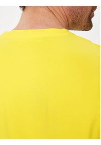 Karl Lagerfeld - KARL LAGERFELD T-Shirt 755027 542221 Żółty Regular Fit. Typ kołnierza: dekolt w karo. Kolor: żółty. Materiał: bawełna #4
