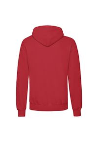 FRUIT OF THE LOOM - Męska Klasyczna Bluza Z Kapturem. Typ kołnierza: kaptur. Kolor: czerwony