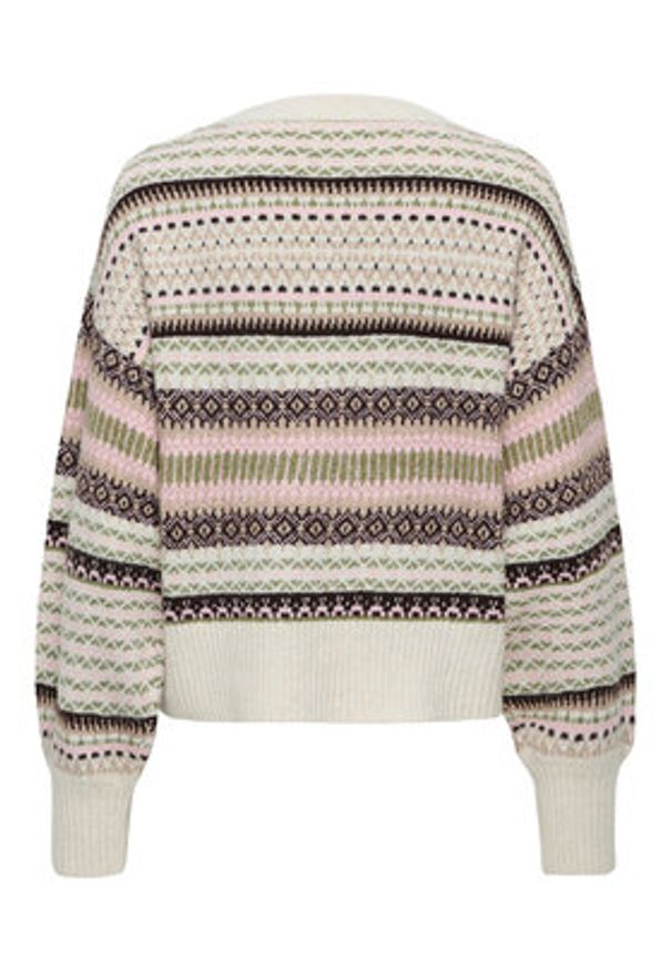 only - ONLY Sweter Arianne 15285832 Beżowy Regular Fit. Kolor: beżowy. Materiał: syntetyk
