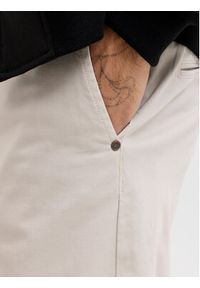 Jack & Jones Chinosy Lie Vance 12292970 Écru Regular Fit. Kolor: kremowy. Materiał: bawełna #7