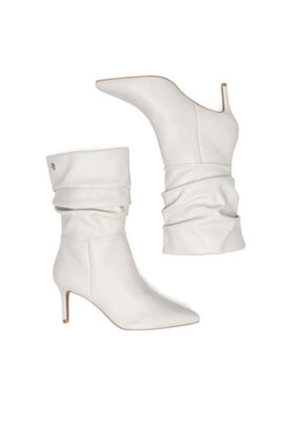 Nine West Botki WFA2786-1 Biały. Kolor: biały. Materiał: skóra