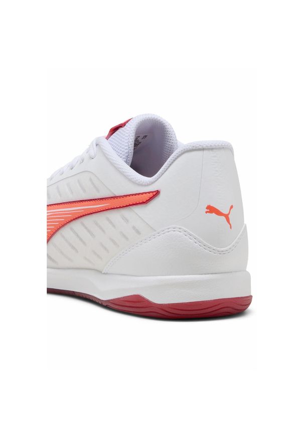 Puma - Halowe buty piłkarskie IBERO IV PUMA White Glowing Red Dark Crimson Black. Kolor: biały, czerwony, wielokolorowy, czarny. Sport: piłka nożna
