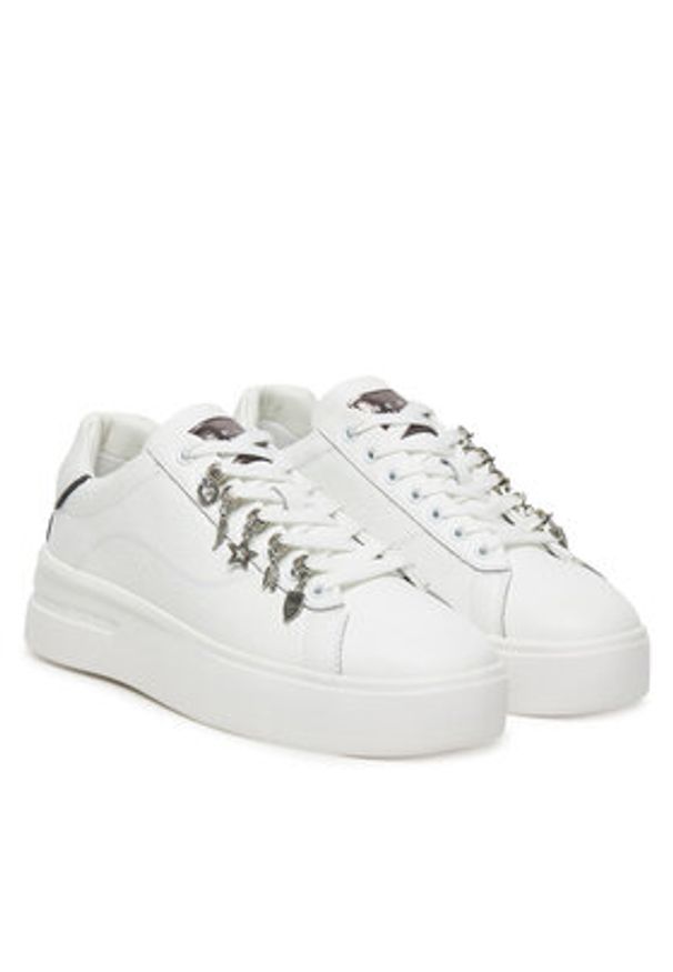 Replay - REPLAY Sneakersy GWZ4N .000.C0025L Biały. Kolor: biały. Materiał: skóra