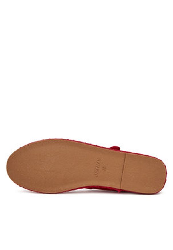 Jenny - JENNY Baleriny HY60163-11 Czerwony. Kolor: czerwony. Materiał: materiał