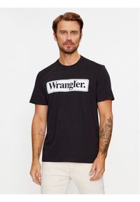 Wrangler T-Shirt 112341132 Czarny Regular Fit. Kolor: czarny. Materiał: bawełna #1