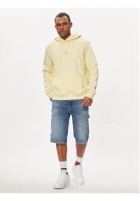 Tommy Jeans Bluza Linear Logo DM0DM17985 Żółty Regular Fit. Kolor: żółty. Materiał: bawełna #3