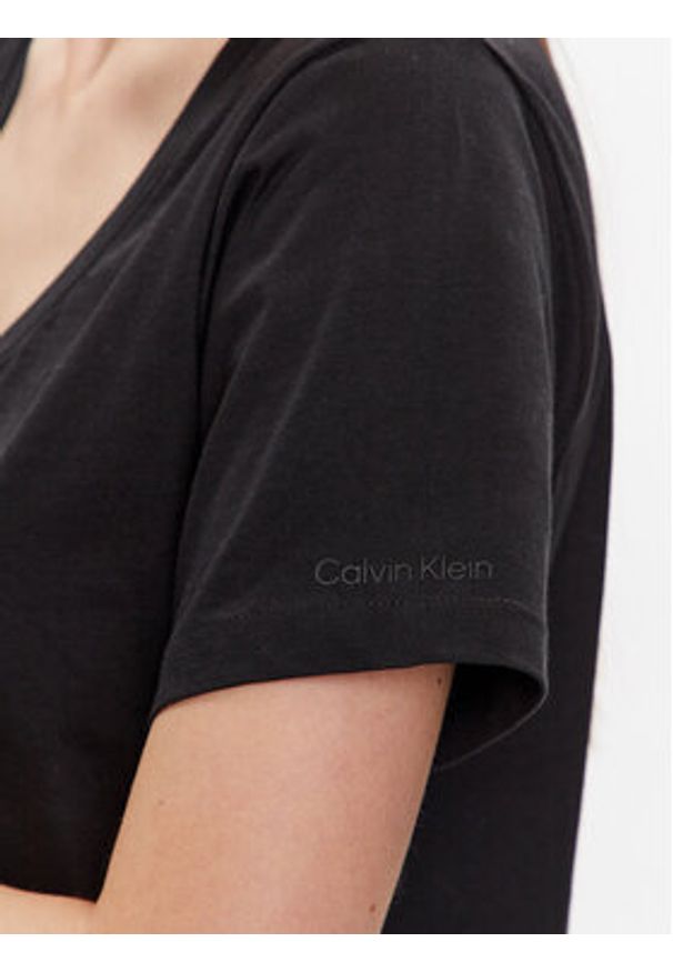 Calvin Klein T-Shirt K20K205338 Czarny Regular Fit. Kolor: czarny. Materiał: bawełna