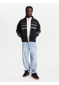 Adidas - adidas Bluza adicolor First Black Denim JW5883 Czarny Regular Fit. Kolor: czarny. Materiał: bawełna #5