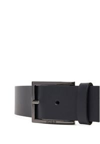 Hugo - HUGO Pasek Męski 50496596 Granatowy. Kolor: niebieski. Materiał: skóra #2