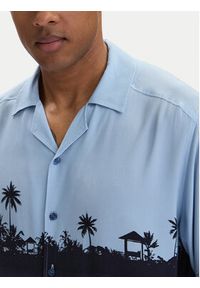 BOSS Koszula Lapisy_M 50559633 Błękitny Relaxed Fit. Kolor: niebieski. Materiał: wiskoza #3
