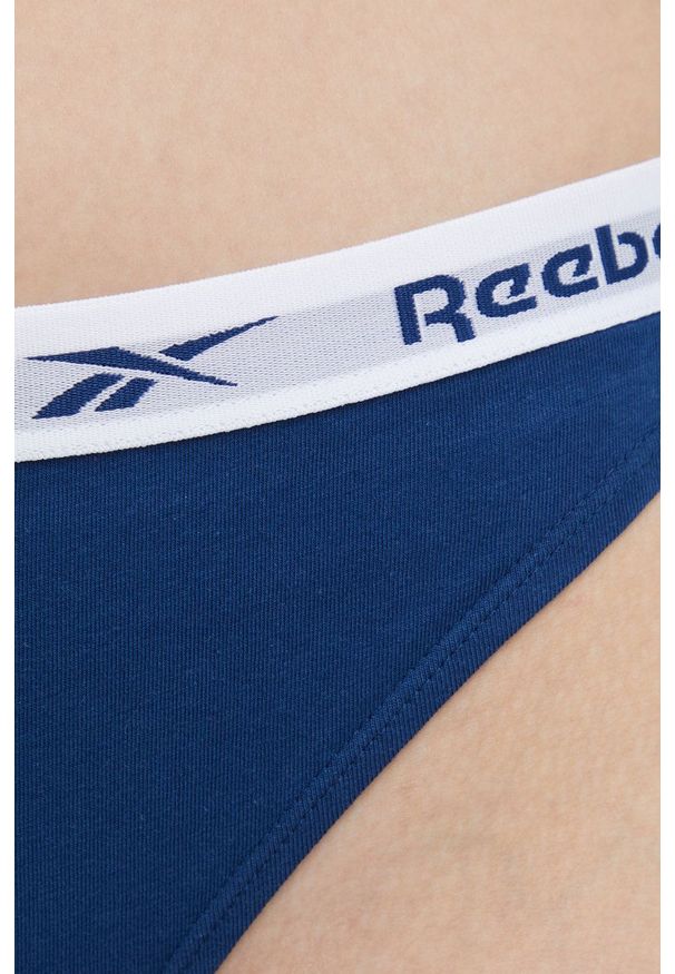 Reebok stringi (3-pack) kolor szary. Kolor: szary