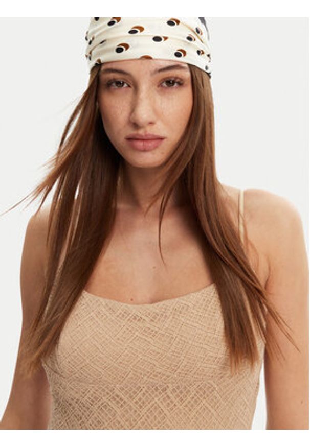 BARDOT - Bardot Sukienka koktajlowa 57998DB7 Beżowy Regular Fit. Kolor: beżowy. Materiał: syntetyk. Styl: wizytowy