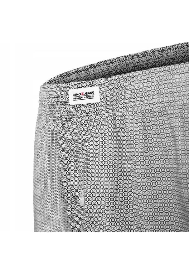 Męskie Bokserki Luźne, Majtki z Rozporkiem na Guzik - Pako Jeans - Drobny Wzór. Materiał: bawełna, poliester