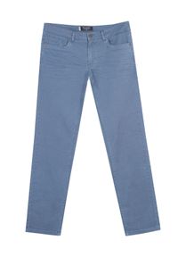 TOP SECRET - Spodnie gładkie regular fit. Okazja: na co dzień. Kolor: niebieski. Materiał: elastan, bawełna. Długość: długie. Wzór: gładki. Sezon: wiosna. Styl: casual, klasyczny #7