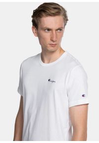 Koszulka Champion Premium Script Logo Back Crew Neck T-Shirt (214279-WW001). Kolor: biały. Materiał: materiał #4