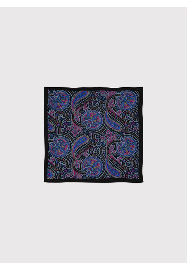 Pako Lorente - PAKO LORENTE – Jedwabna poszetka męska z wzorem paisley. Materiał: jedwab. Wzór: paisley