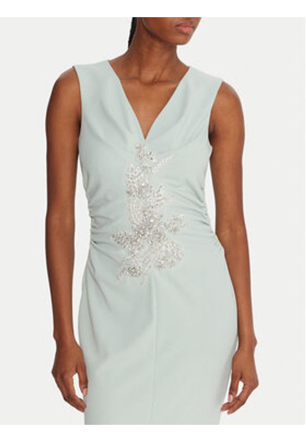 Rinascimento Sukienka wieczorowa CFC0123081003 Zielony Regular Fit. Kolor: zielony. Materiał: syntetyk. Styl: wizytowy