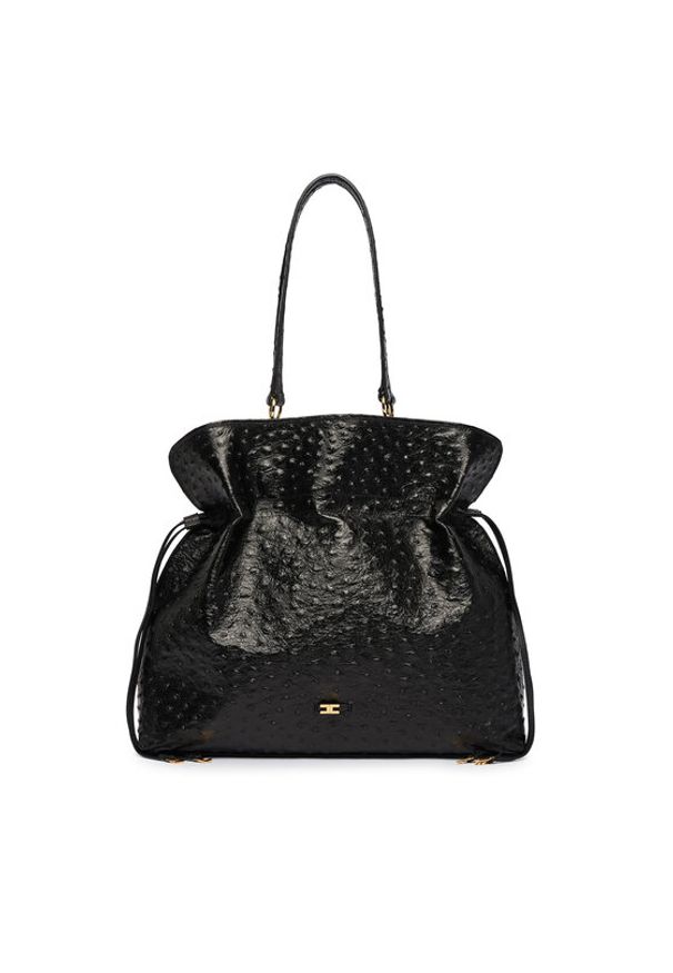 Elisabetta Franchi Torebka BS-02N-62E2-V1000 Czarny. Kolor: czarny. Materiał: skórzane