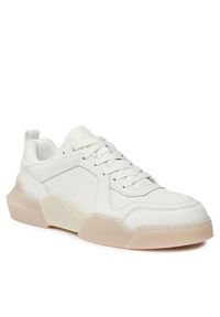 Calvin Klein Jeans Sneakersy Chunky Cup 2.0 Low Lth Lum YM0YM00876 Biały. Kolor: biały. Materiał: skóra