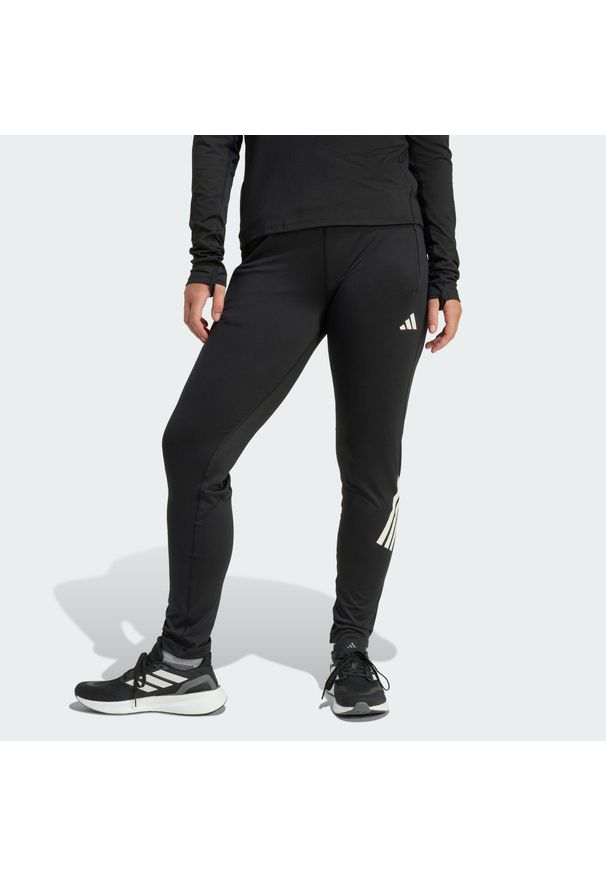 Adidas - Spodnie adi365 Iconic Running. Kolor: czarny. Technologia: ClimaCool (Adidas). Sport: bieganie