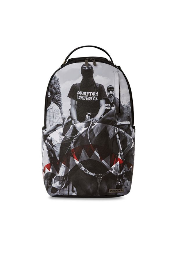 SPRAYGROUND Plecak Compton Backpack Cowboys 910B5977NSZ Czarny. Kolor: czarny. Materiał: skóra