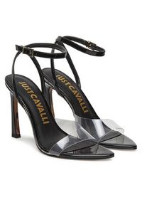 Just Cavalli Sandały 78RA3S58 ZSS72 Czarny. Kolor: czarny. Materiał: skóra #6