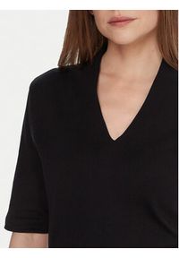 United Colors of Benetton - United Colors Of Benetton Bluzka 3GA2D400U Czarny Slim Fit. Kolor: czarny. Materiał: bawełna #4