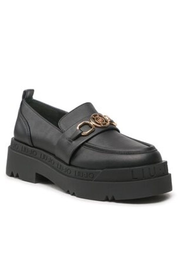 Loafersy Liu Jo. Kolor: czarny