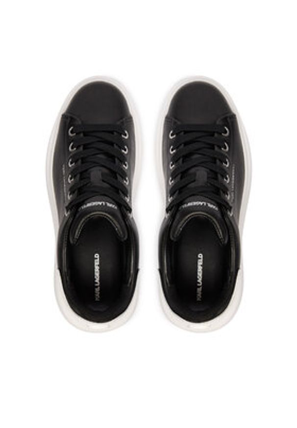 Karl Lagerfeld - KARL LAGERFELD Sneakersy Kore KL66525 Czarny. Kolor: czarny. Materiał: skóra
