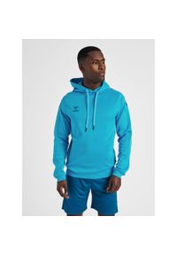 Bluza do piłki ręcznej dla dorosłych Hummel hml CORE XK poly z kapturem. Typ kołnierza: kaptur. Kolor: niebieski. Sezon: zima. Sport: piłka ręczna #1
