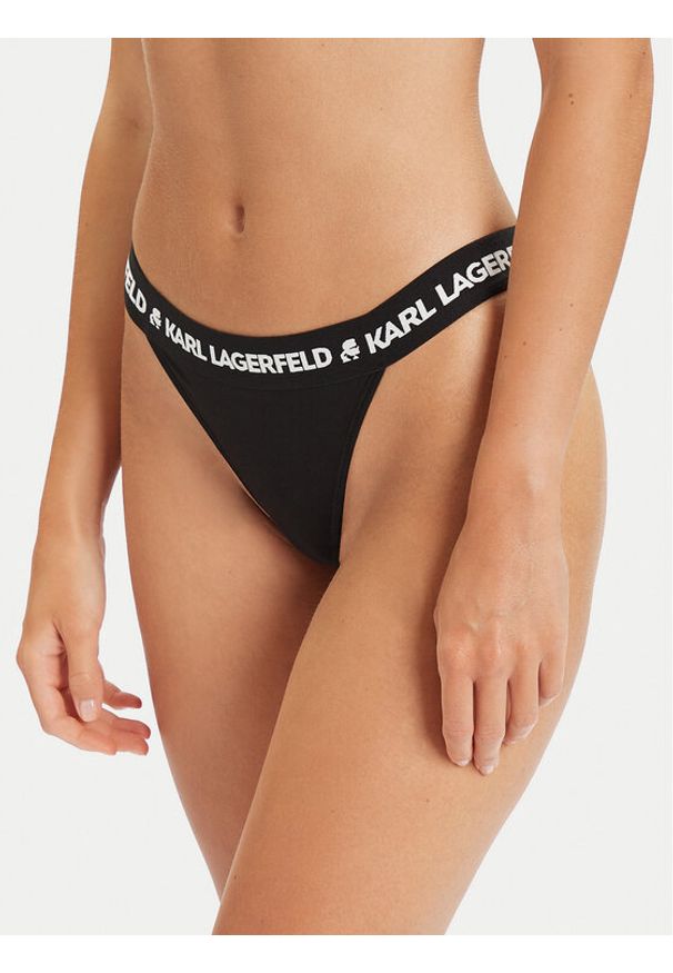 Karl Lagerfeld - KARL LAGERFELD Figi brazylijskie A1W47011 Czarny. Kolor: czarny. Materiał: lyocell