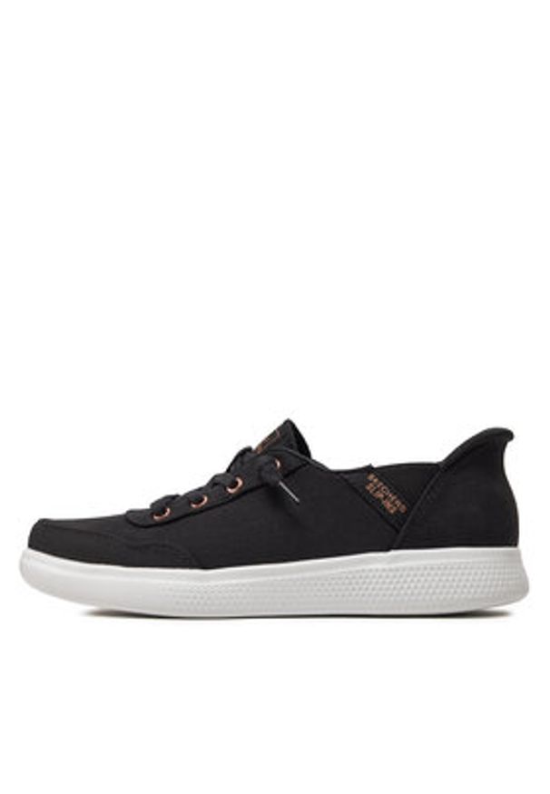 skechers - Skechers Sneakersy Skip Cute-B Cute Sweet 114815/BLK Czarny. Kolor: czarny. Materiał: materiał