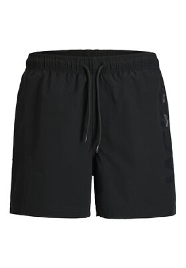 Jack & Jones Szorty kąpielowe Maui Wave 12291391 Czarny Regular Fit. Kolor: czarny. Materiał: syntetyk