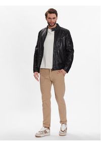 JOOP! Jeans Kurtka skórzana 80000247 Czarny Regular Fit. Kolor: czarny. Materiał: skóra #6
