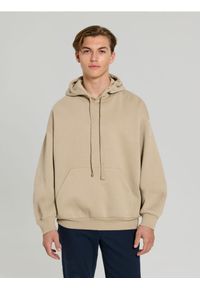 Sinsay - Bluza hoodie comfort fit - beżowy. Kolor: beżowy