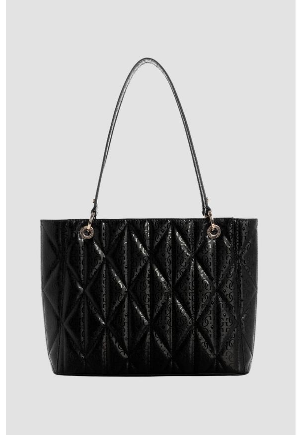 Guess - GUESS Czarna damska torebka Aldina. Kolor: czarny. Materiał: skórzane. Styl: klasyczny, elegancki