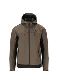 Kurtka wodoodporna Whistler Ryder W-Pro 8000. Kolor: wielokolorowy, czarny, zielony. Materiał: softshell. Sport: turystyka piesza #1