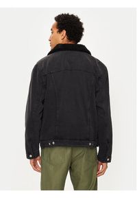 SCHOTT N.Y.C. Kurtka jeansowa TRUCKSHERPA Szary Regular Fit. Kolor: szary. Materiał: bawełna
