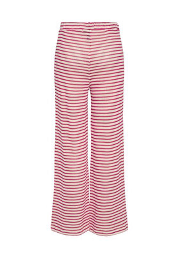 Pieces Spodnie materiałowe Manilla 17155071 Czerwony Wide Leg. Kolor: czerwony. Materiał: bawełna