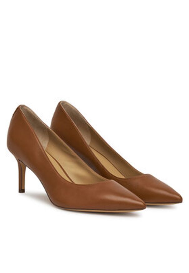 Lauren Ralph Lauren - LAUREN RALPH LAUREN Szpilki Lanette 802972023002 Brązowy. Kolor: brązowy. Materiał: skóra. Obcas: na szpilce