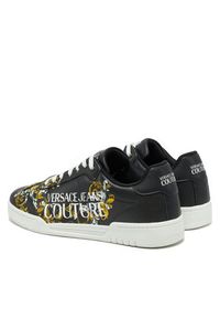 Versace Jeans Couture Sneakersy 78YA3SD1 Czarny. Kolor: czarny. Materiał: skóra #5