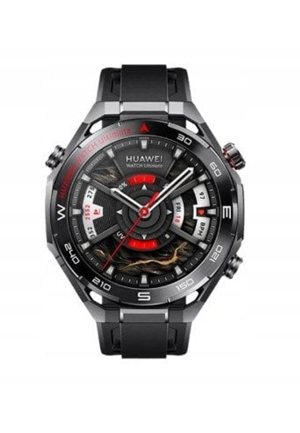 HUAWEI WATCH Ultimate 2 (March-B19),Black Fluoroelastomer Stra