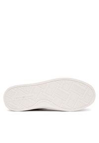 TOMMY HILFIGER - Tommy Hilfiger Sneakersy Th Chic Cupsole FW0FW09106 Écru. Materiał: skóra #3