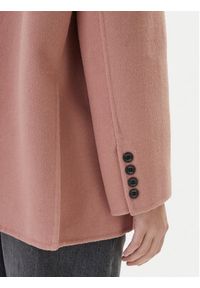 ViCOLO Płaszcz wełniany TF0005 Różowy Regular Fit. Kolor: różowy. Materiał: syntetyk #3