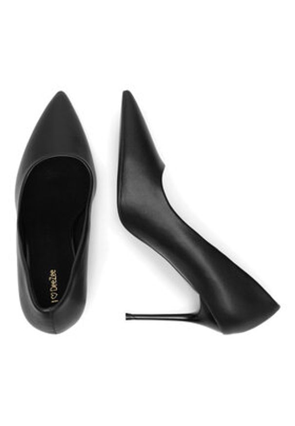 DeeZee Szpilki KX2306213 Czarny. Kolor: czarny. Materiał: skóra. Obcas: na szpilce