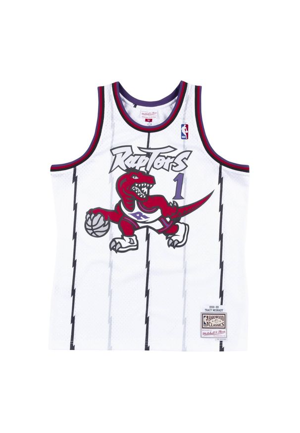 Mitchell & Ness - Koszulka Nba Toronto Raptors Tracy McGrady. Kolor: czarny, wielokolorowy, biały. Sport: koszykówka